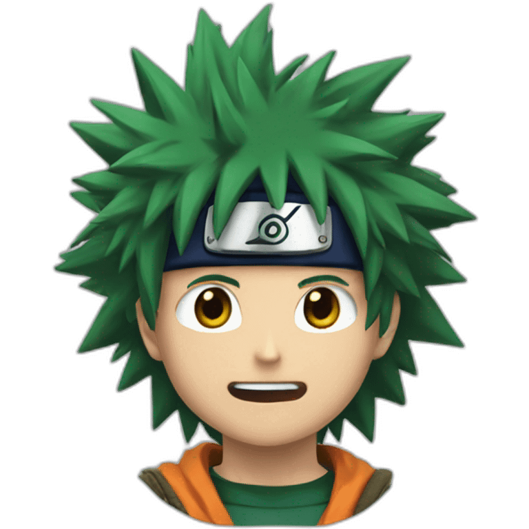 Deku avec naruto emoji