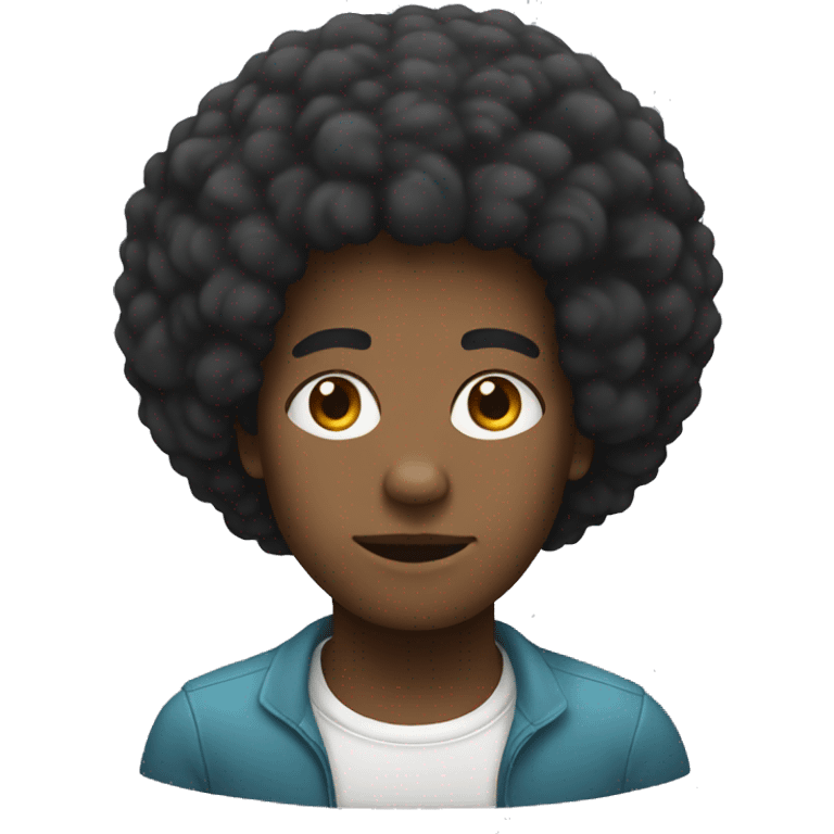 afro emoji