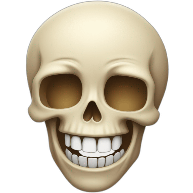 Skull laughing out loud emoji