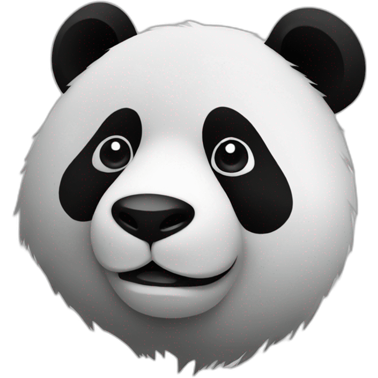 Panda-color inverted emoji