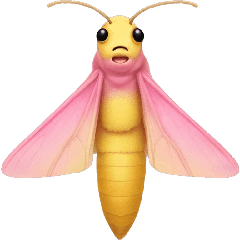 Rosy maple moth emoji