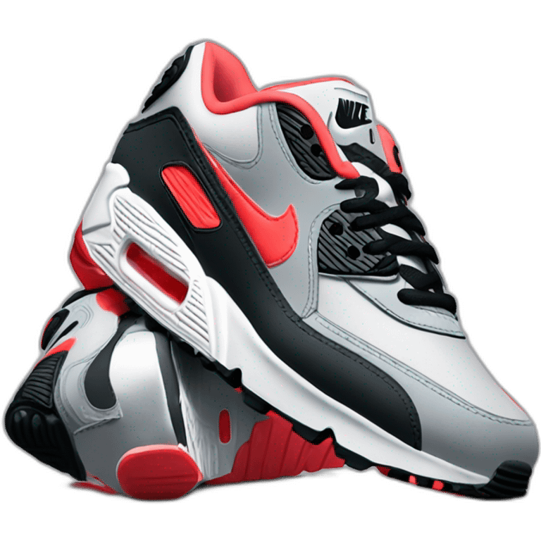 Nike Airmax AM90 infrared emoji