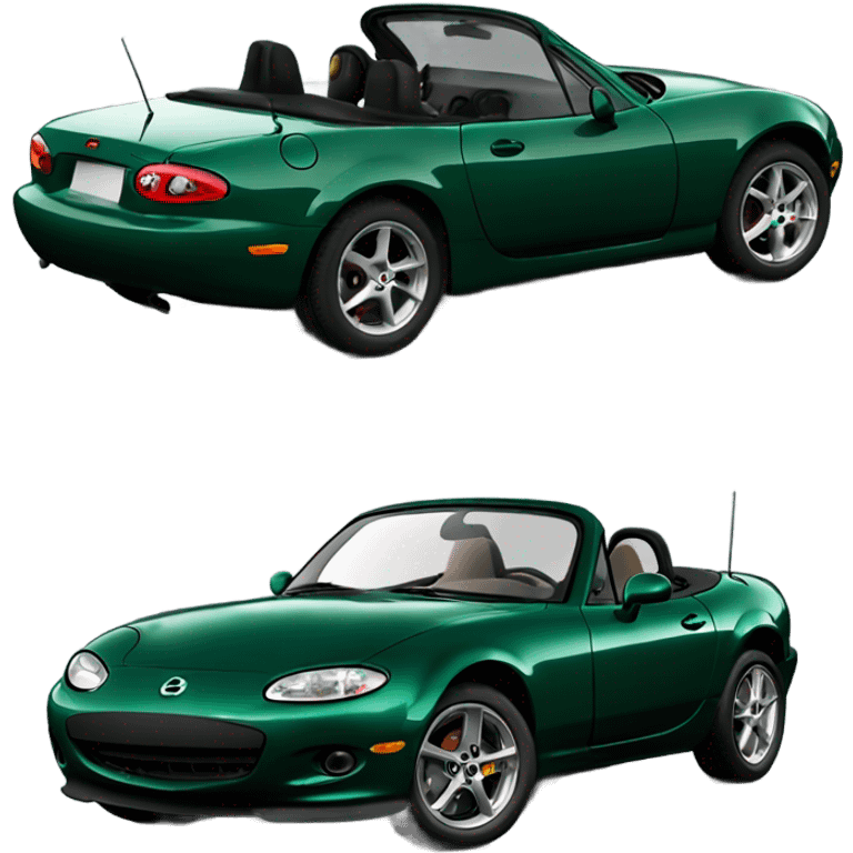 British racing green Mazda Miata  emoji