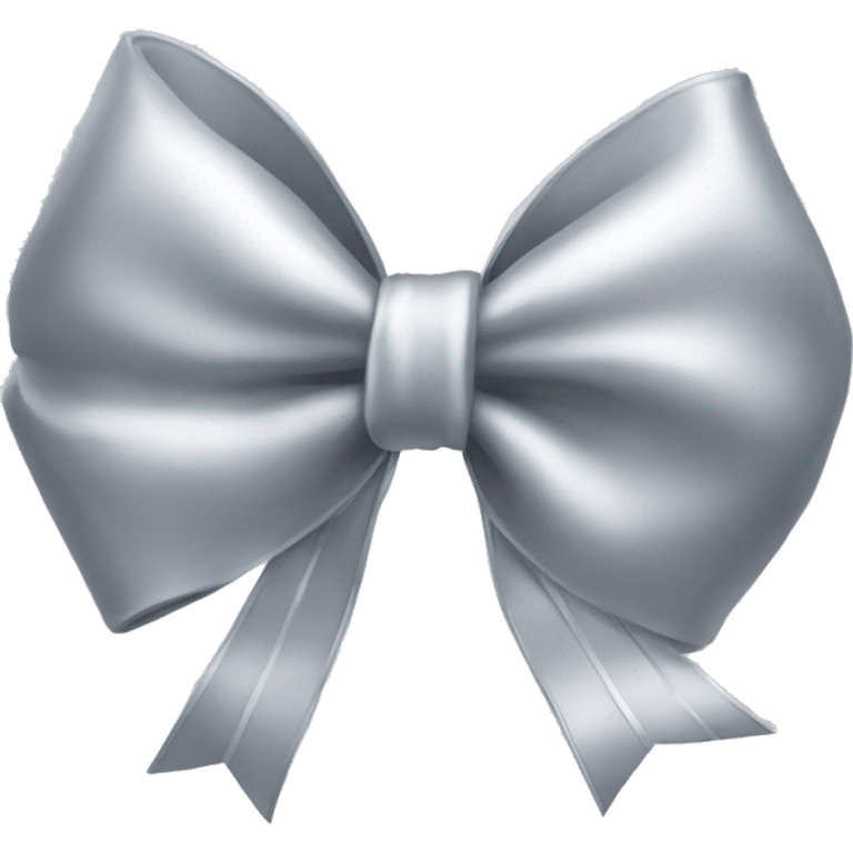 Singular silver bow  emoji