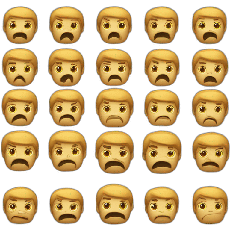 homme très moche et pauvre emoji