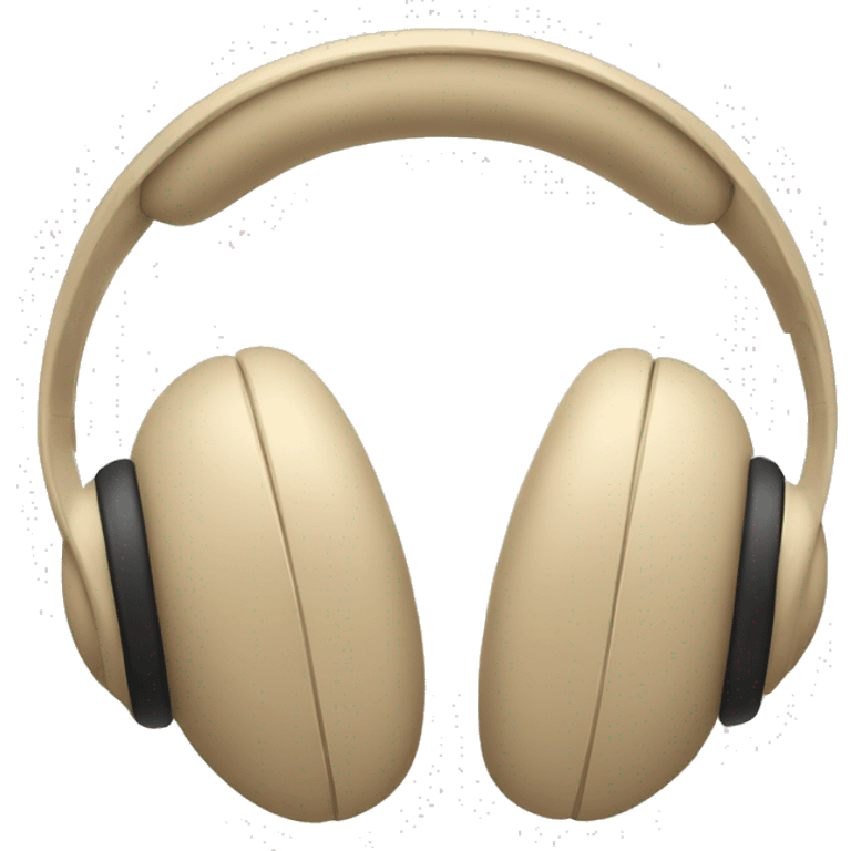 beige apple headphones with bows emoji