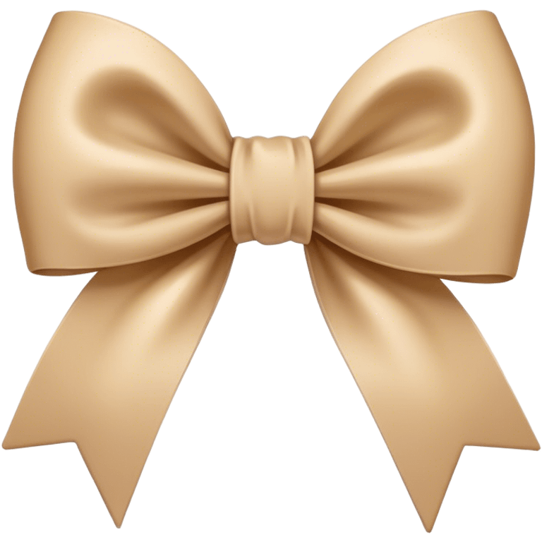 Beige bow emoji