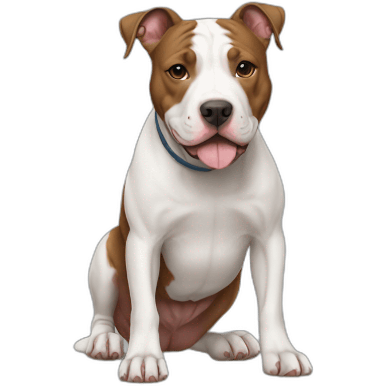 Dog-american-pit-bull-terrier-full-body emoji