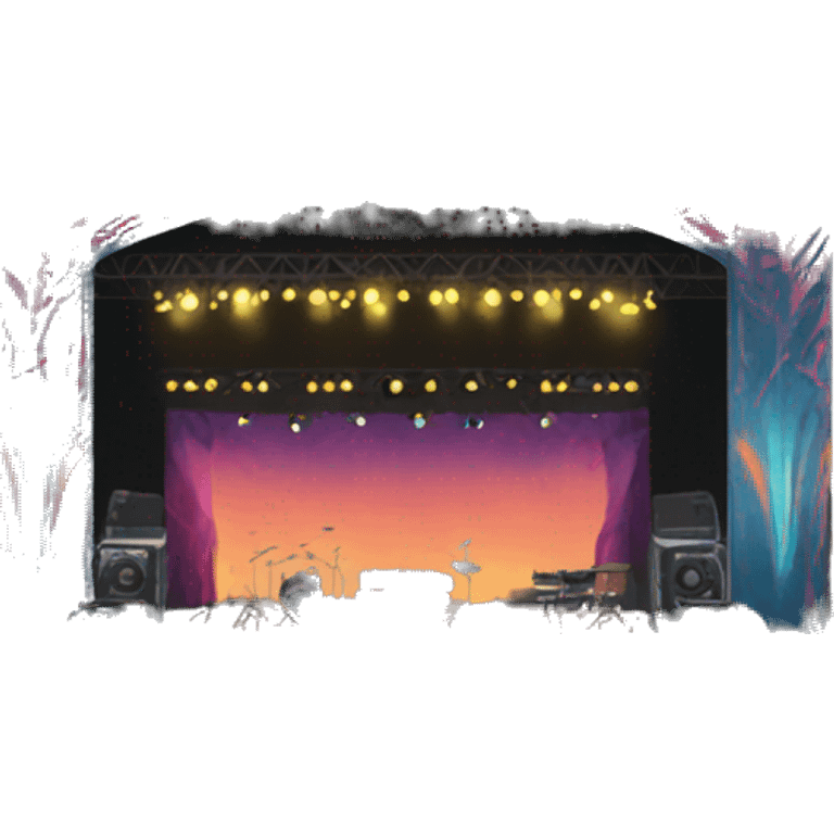 music festival stage emoji