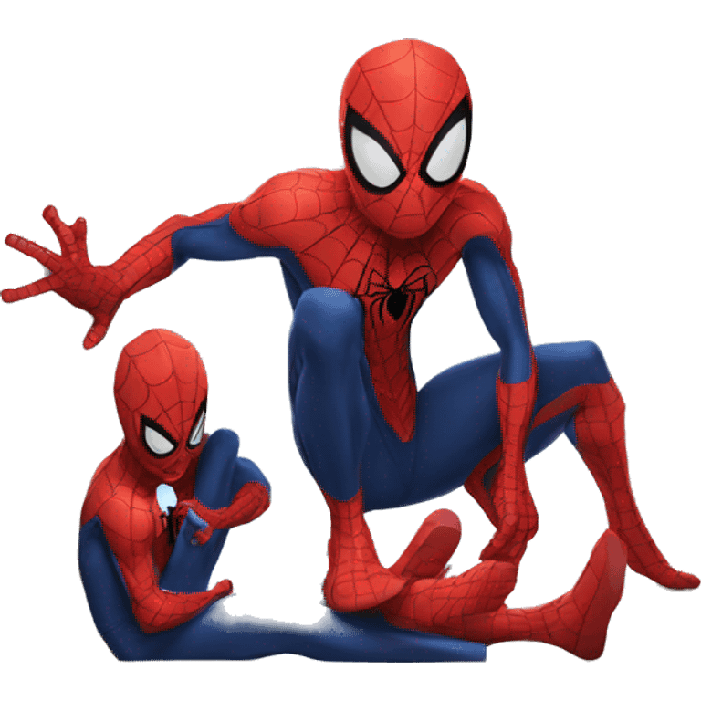 Spider man with twins  emoji