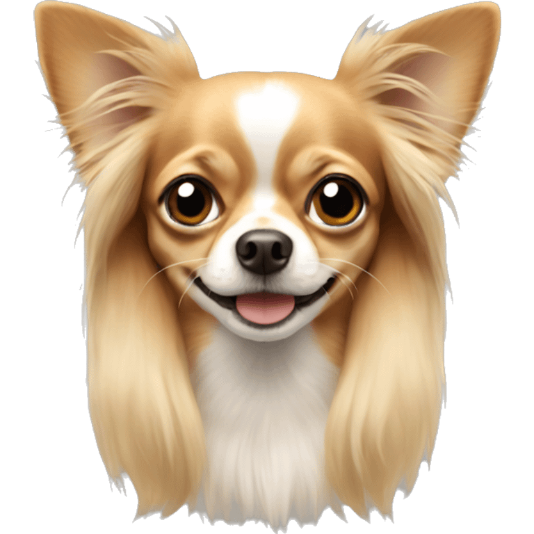 Chihuahua with long hair emoji