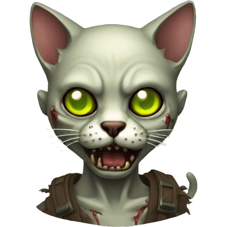 cat zombie emoji