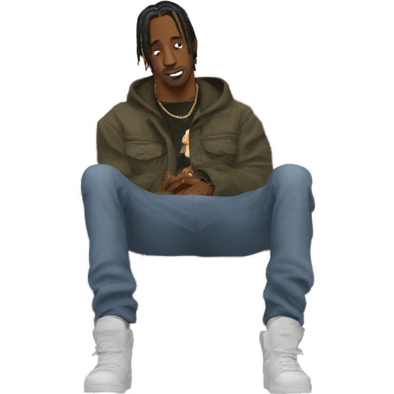 Travis Scott on a couch emoji