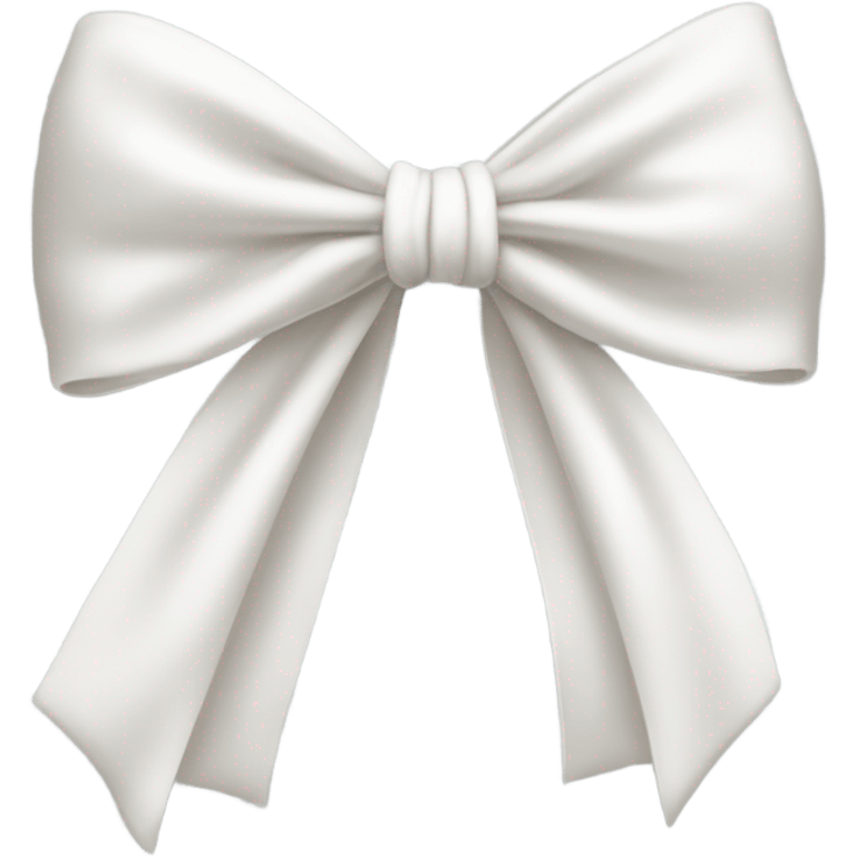 White aesthetic bow emoji