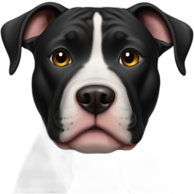 black Pit bull dog  emoji