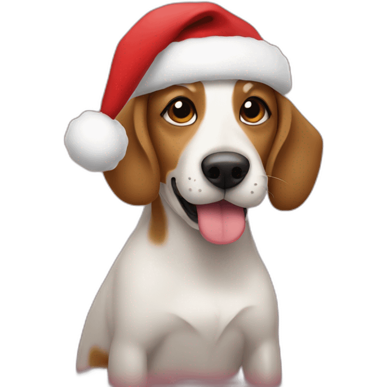 christmas doggie emoji