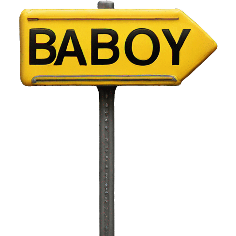 street sign saying badboy7 emoji