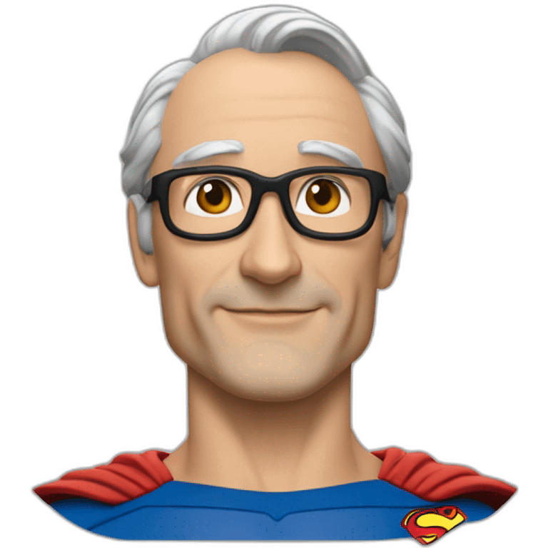 Michel Édouard Leclerc en superman emoji