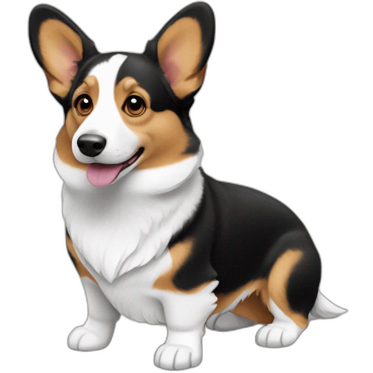 black-and-white-cardigan-welsh-corgi emoji