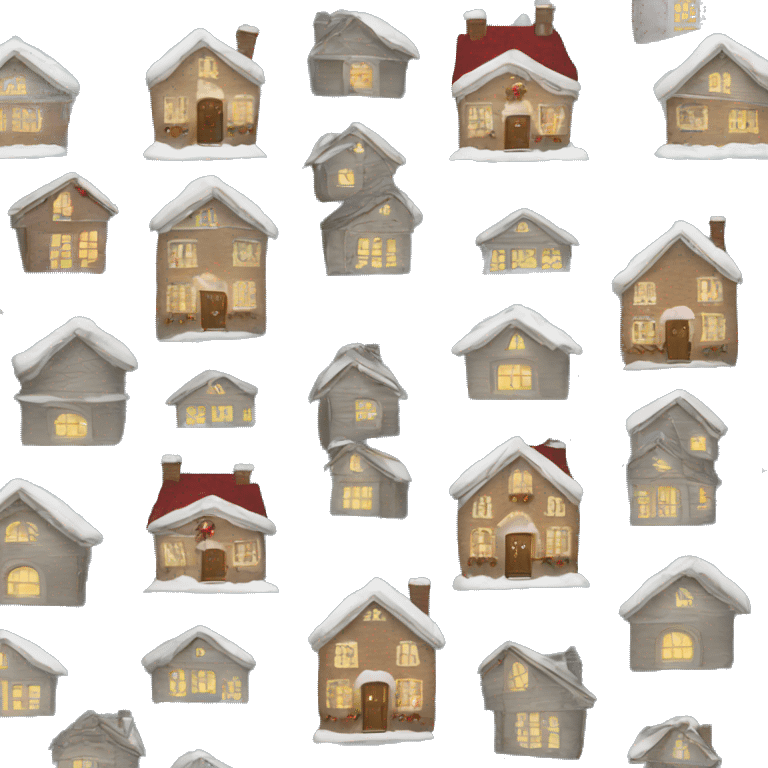 Christmas house emoji