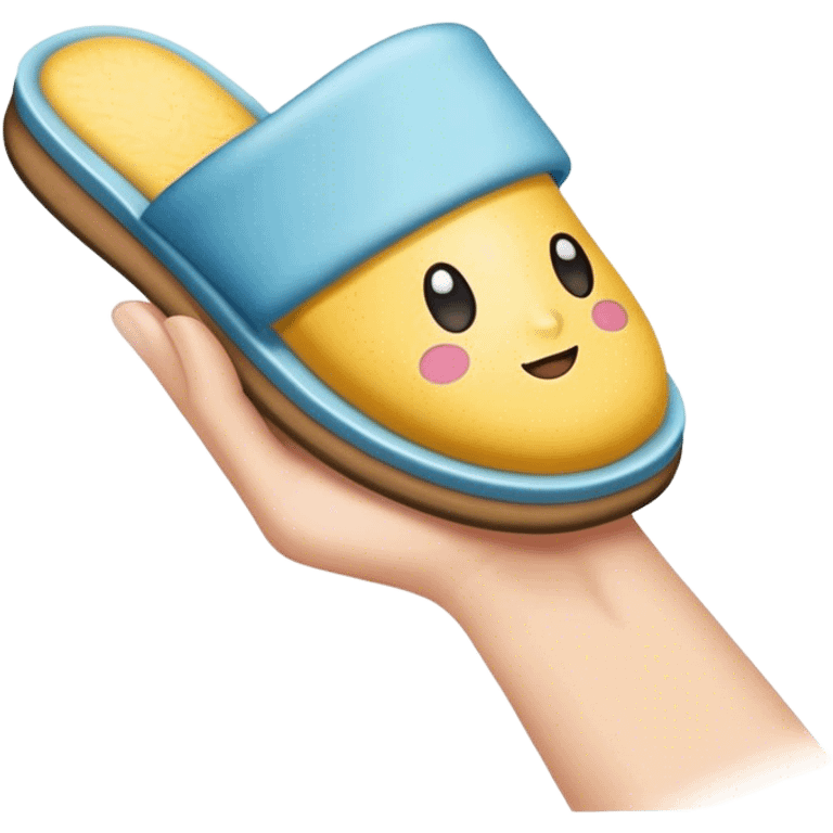 slipper in hand emoji