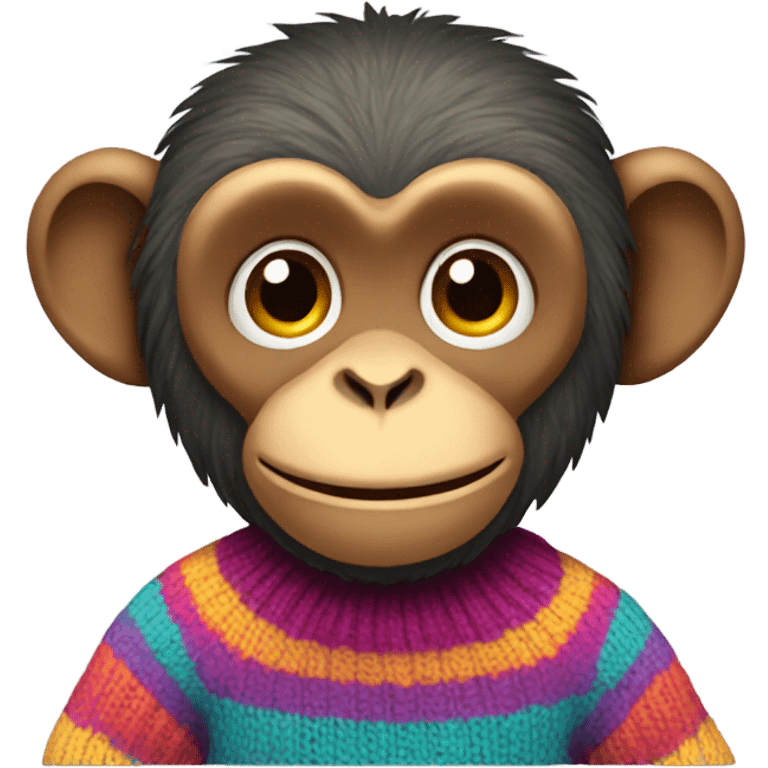 Monkey in a jumper emoji