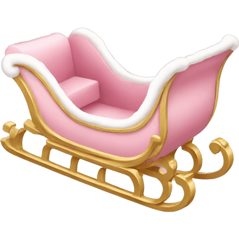 light pink sleigh emoji