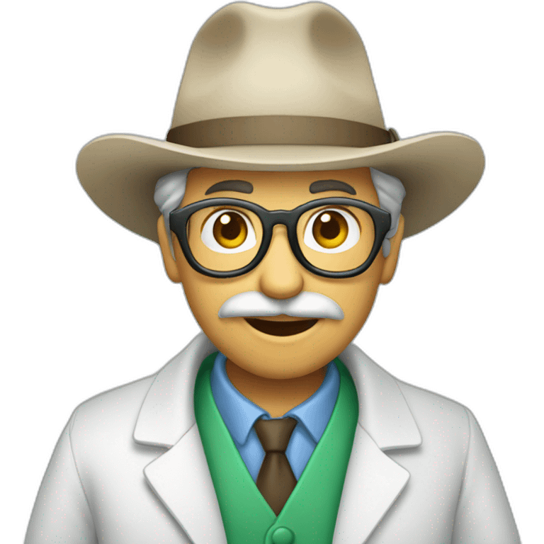 gaucho scientist with test tube emoji