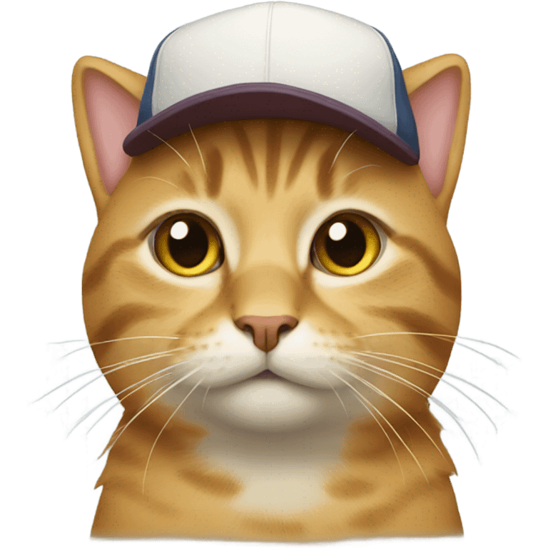 Cat wearing a cap emoji