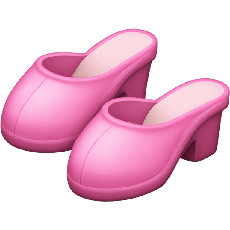 Pink heel slippers emoji