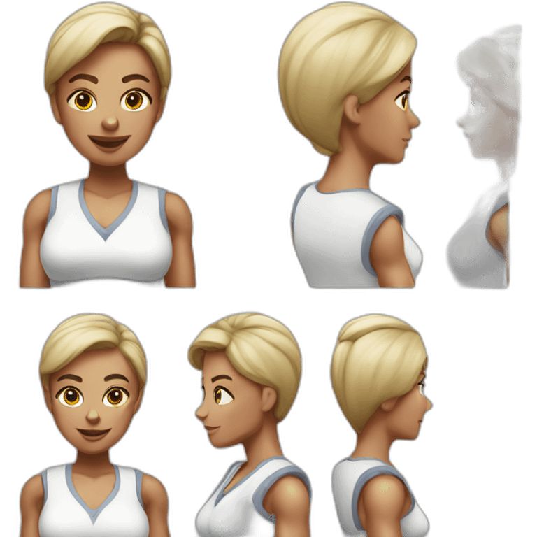 extremely muscular nurse realistic emoji