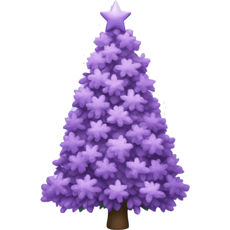 Lilac Christmas tree emoji