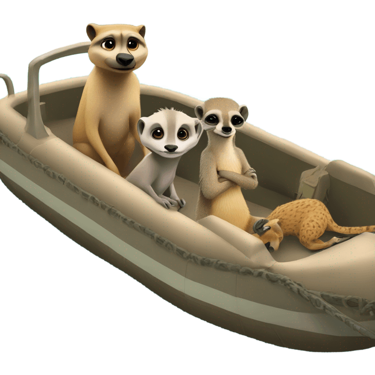 Hakuna Matata - pontoon with a warthog and meerkat on it emoji