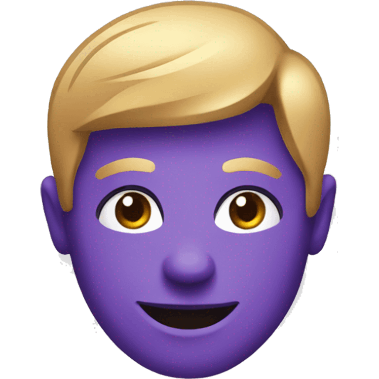 purple dating app logo emoji