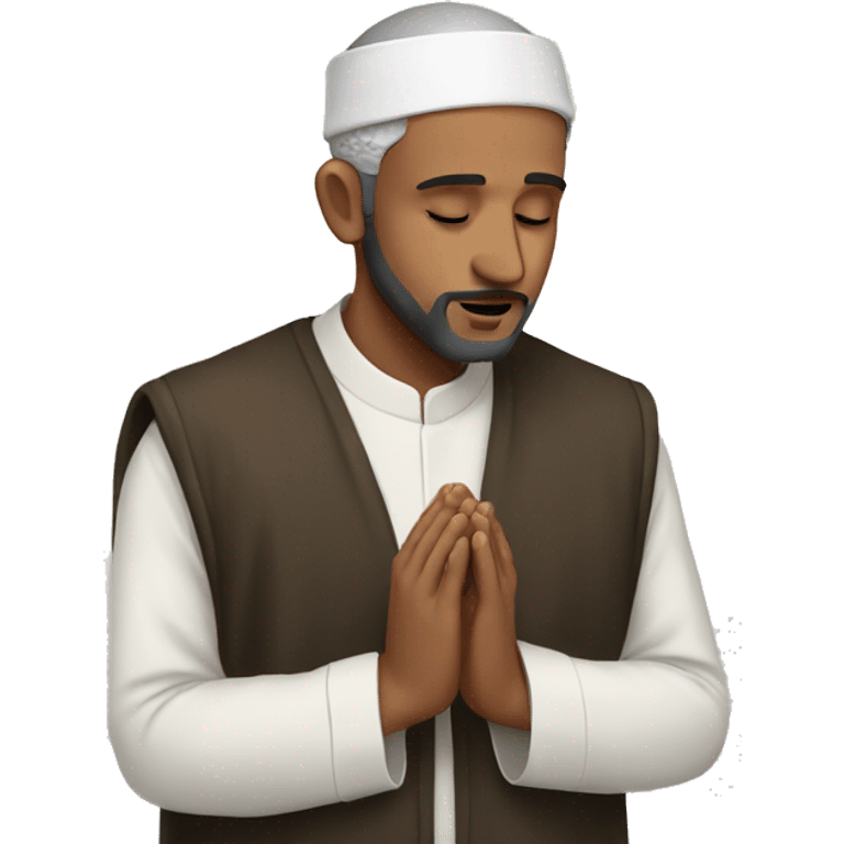 Muslim man praying emoji