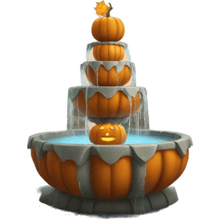 pumpkin fountain emoji