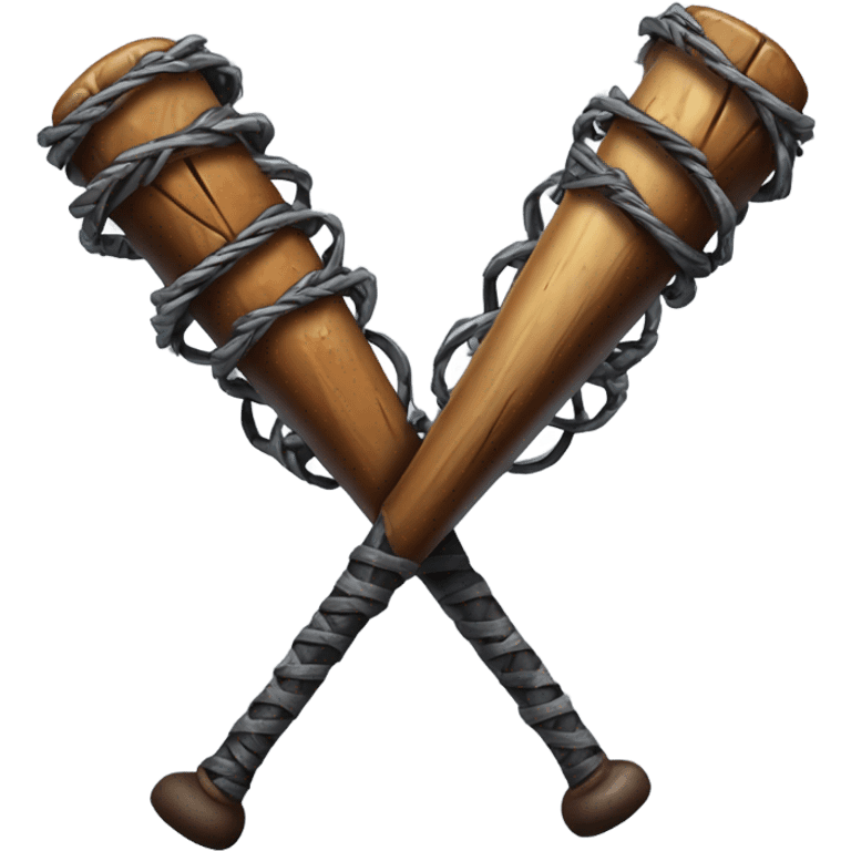 Barbed wire baseball bat emoji