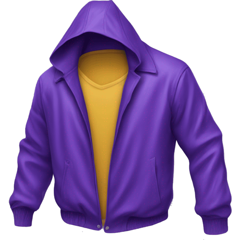 Purple rain jacket emoji