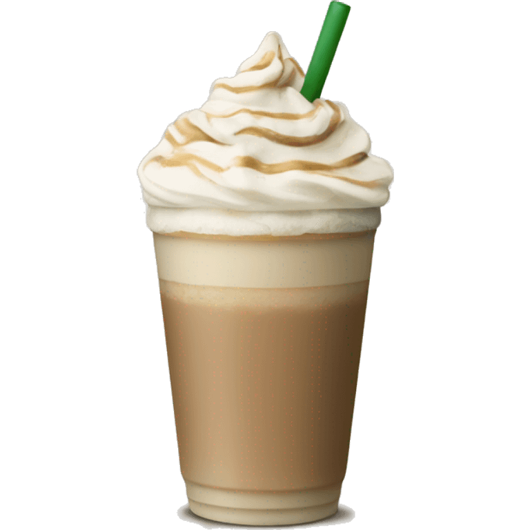 Vanilla frappuccino netrual colored emoji