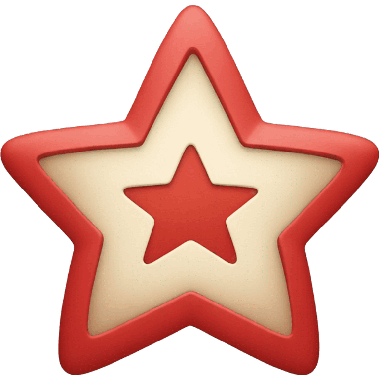 STAR IN RED COLOUR emoji