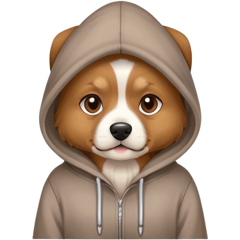 dog wearing a hoodie  emoji