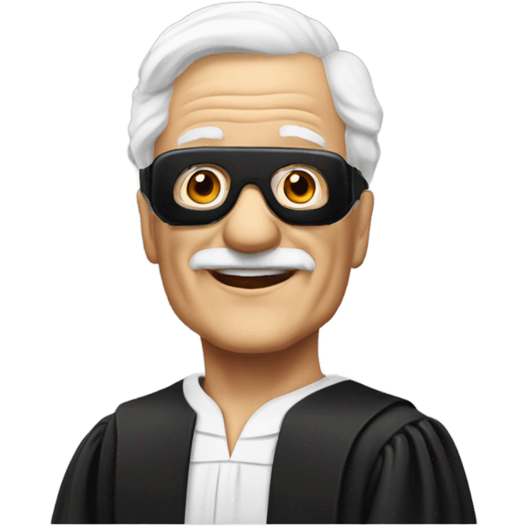 80 year old judge with white vr headset emoji