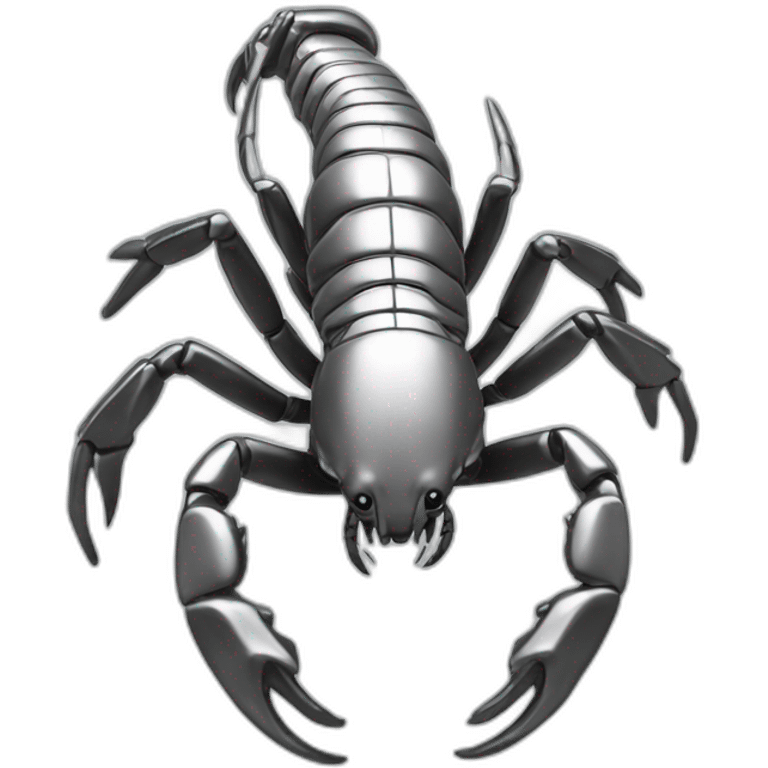 Scorpion 3d en argent emoji