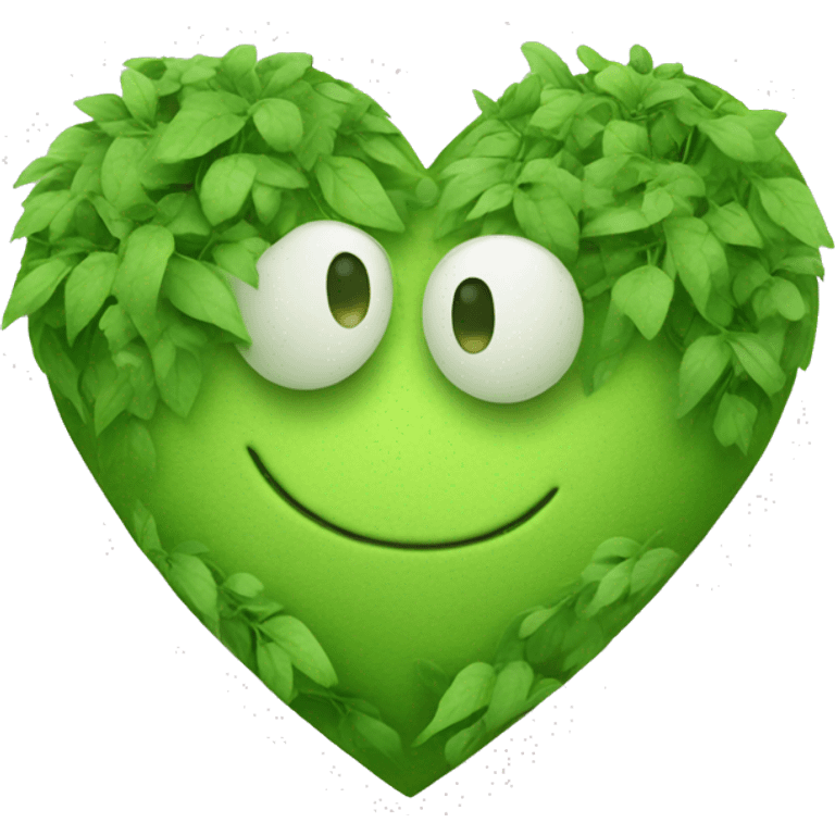 eco-friendly heart emoji