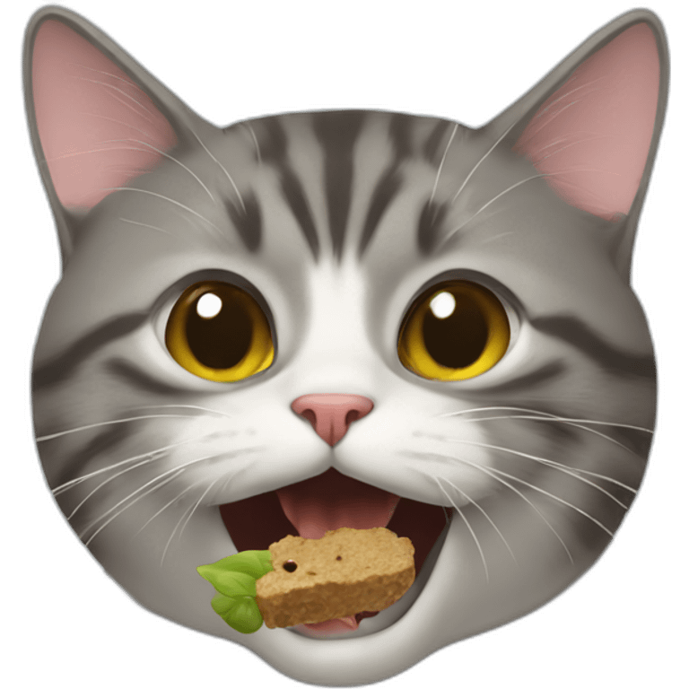 cat eating a fly emoji