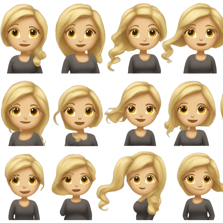 Dutch girl blonde hair pregnant emoji