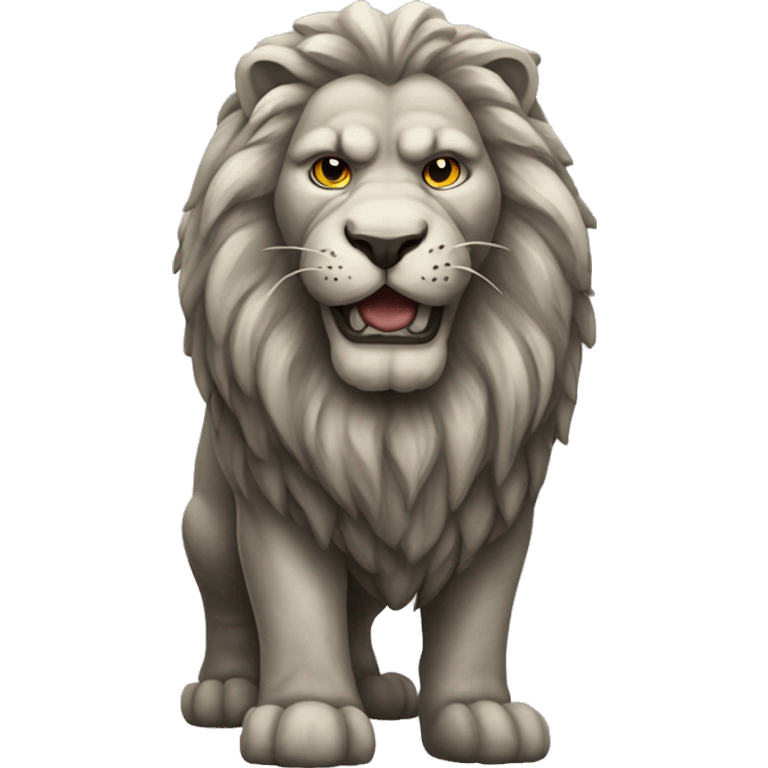 Stone lion emoji