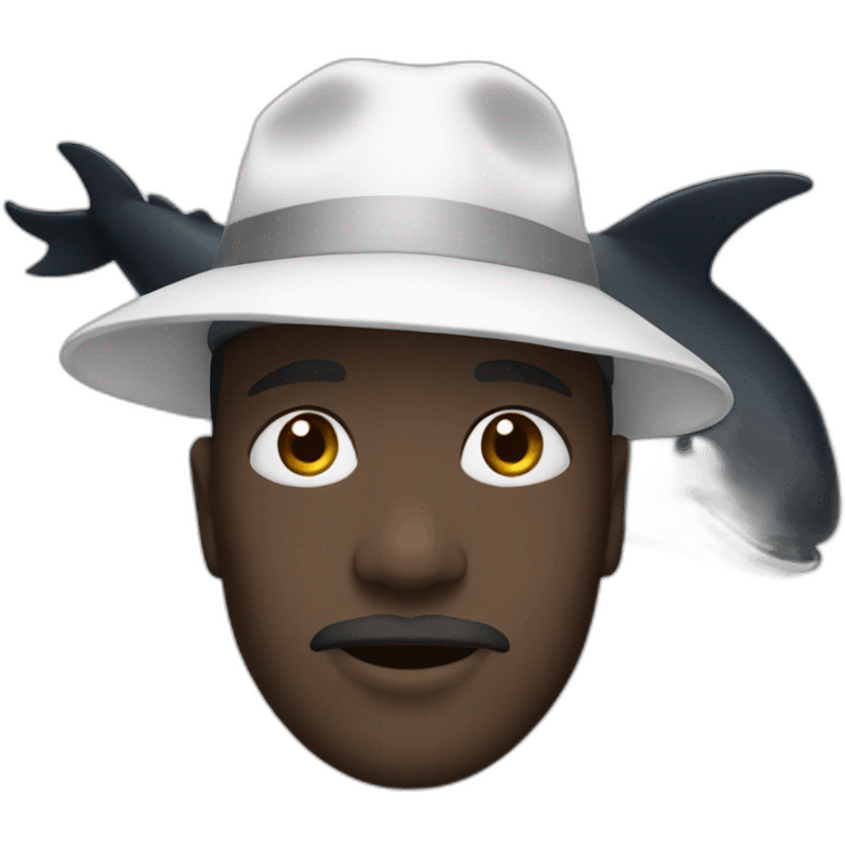 black-whale-in-white-hat emoji