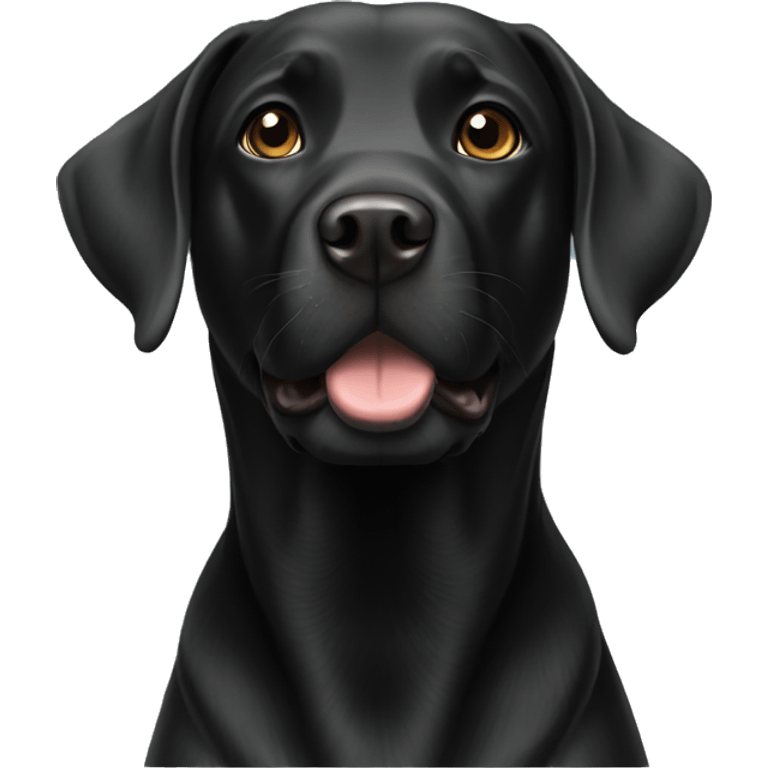 Black British Labrador  emoji