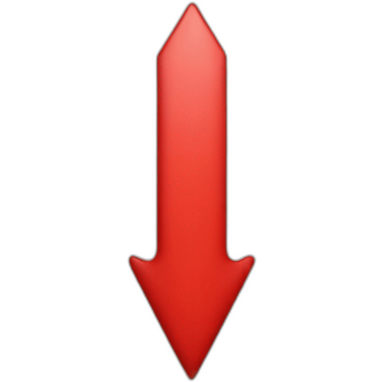 red arrow down emoji